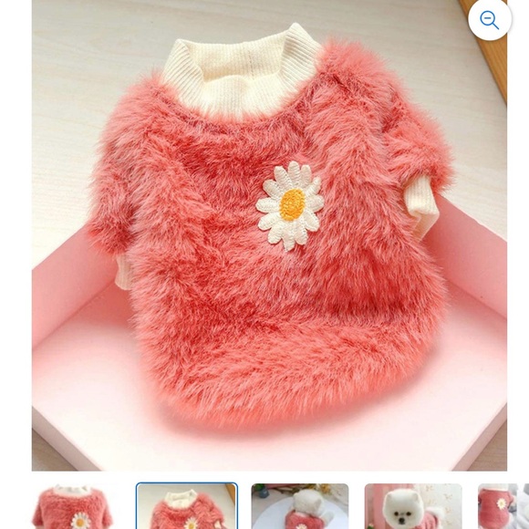 🌟NWT! Petcircle Daisy Fuzzy Dog Sweater! - Picture 9 of 9